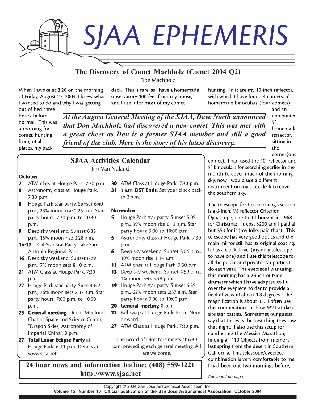 San Jose Astronomical Association Membership Form