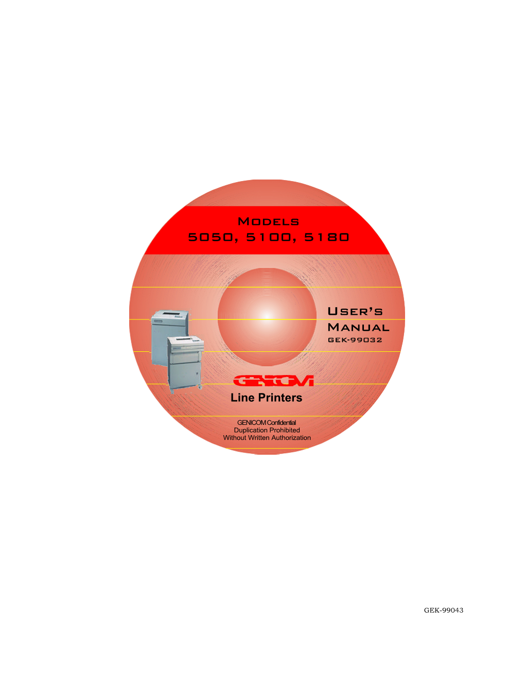 Models 5050, 5100, 5180 User's Manual Genicom