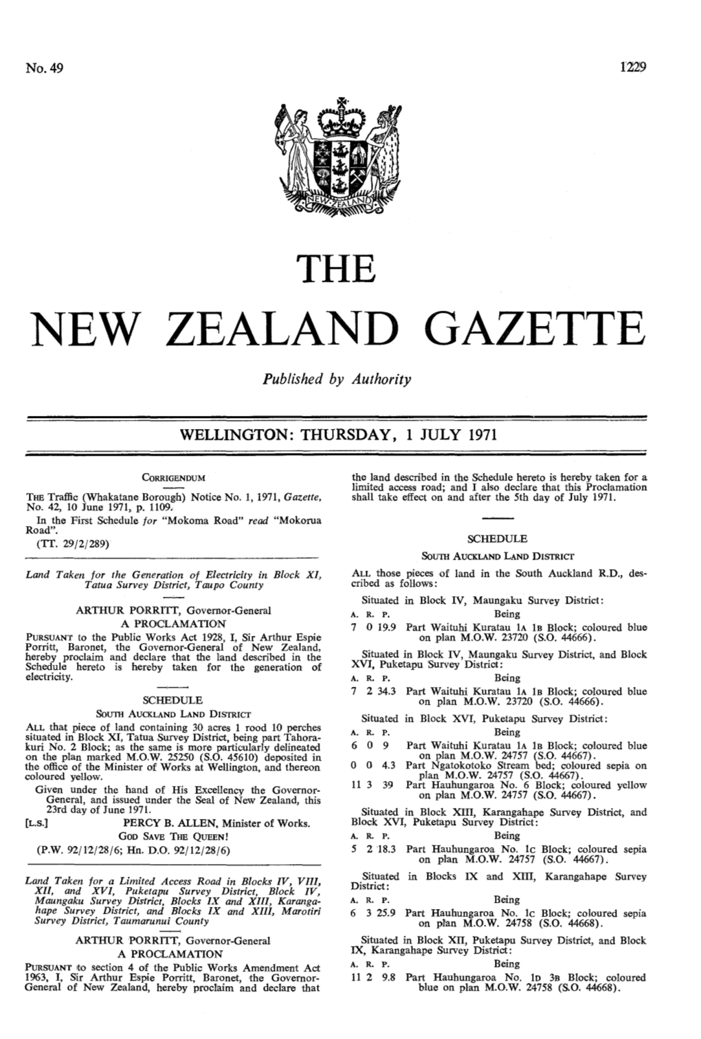 New Zealand Gazette