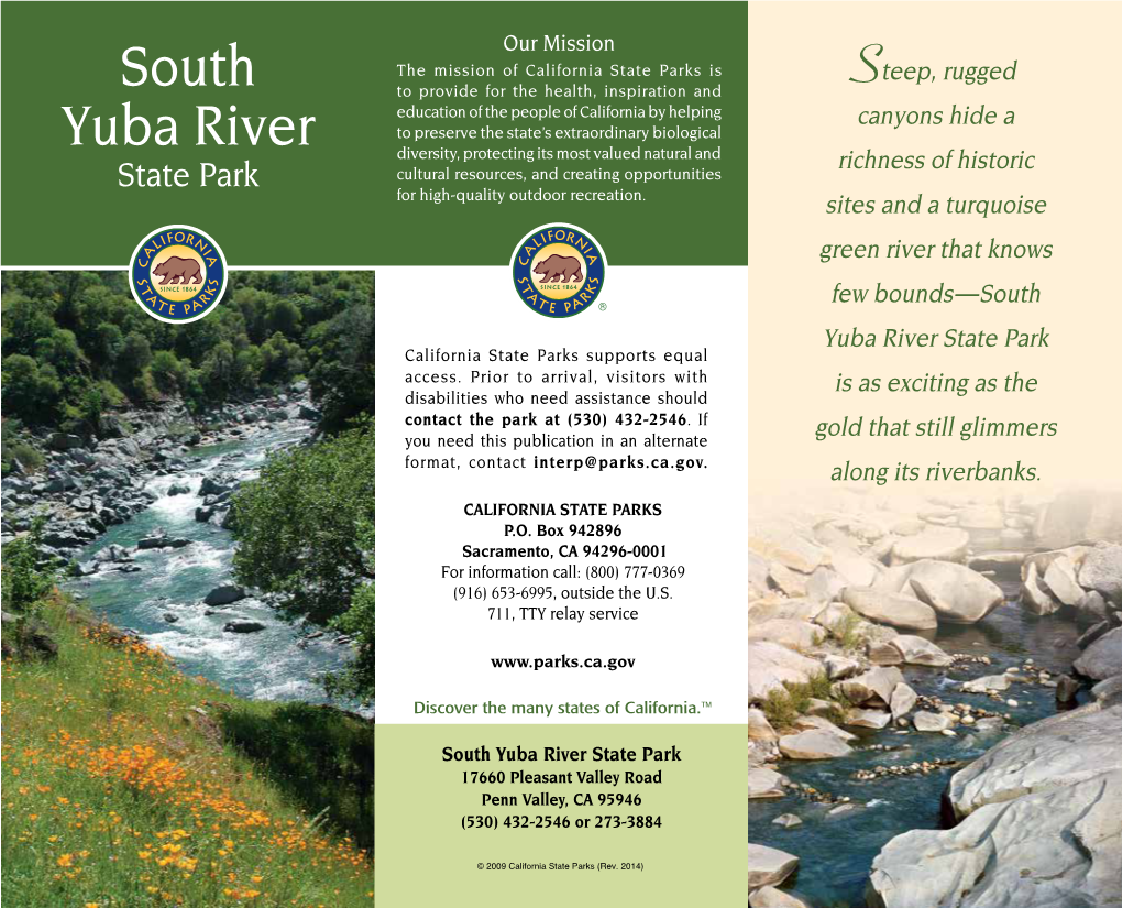 South Yuba River State Park California State Parks Supports Equal Access