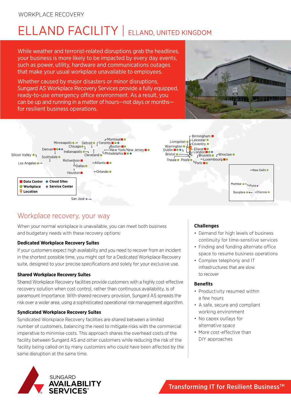 Elland Facility | Elland, Uunited Kingdom | Workplace Recovery