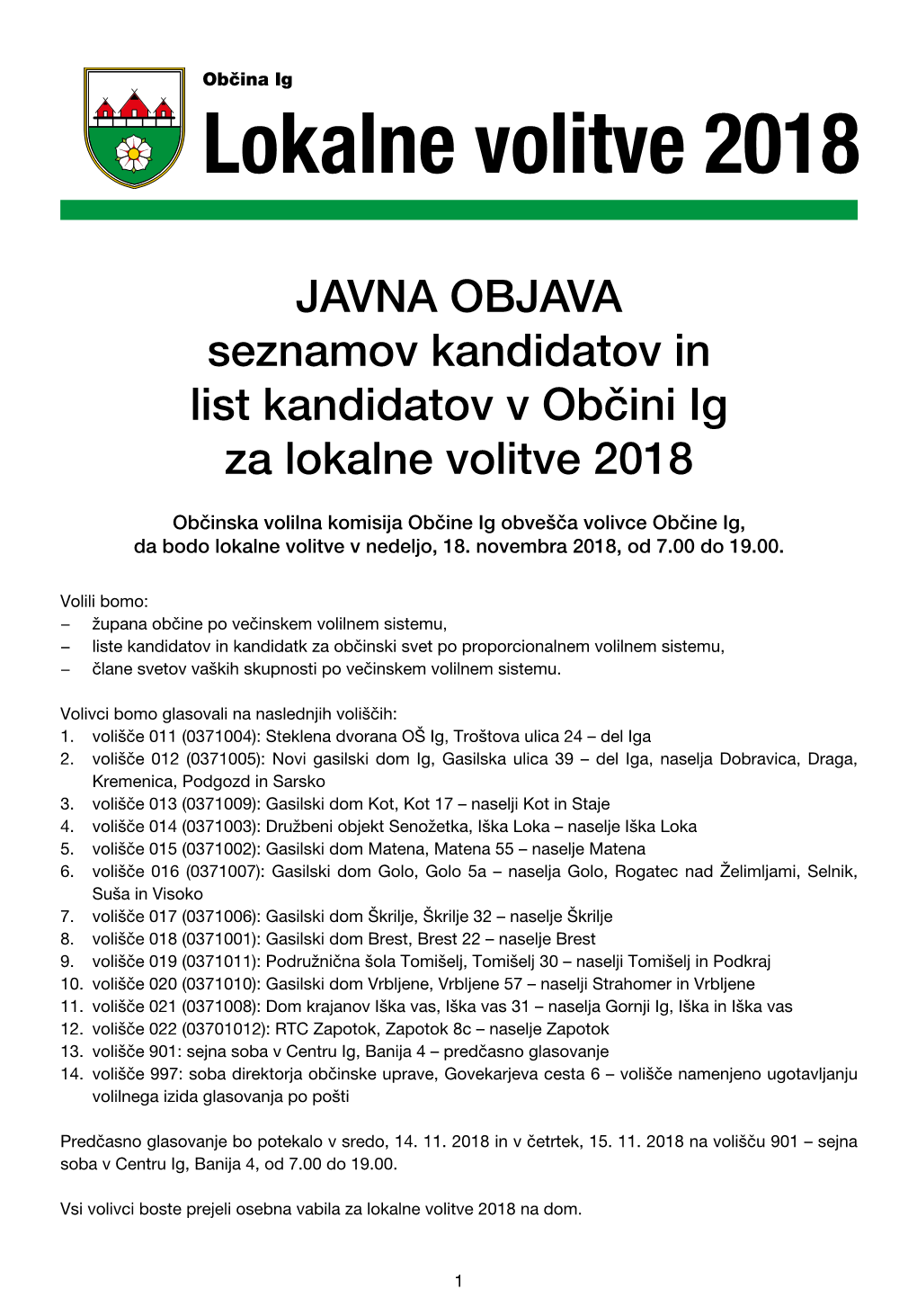 Lokalne Volitve 2018