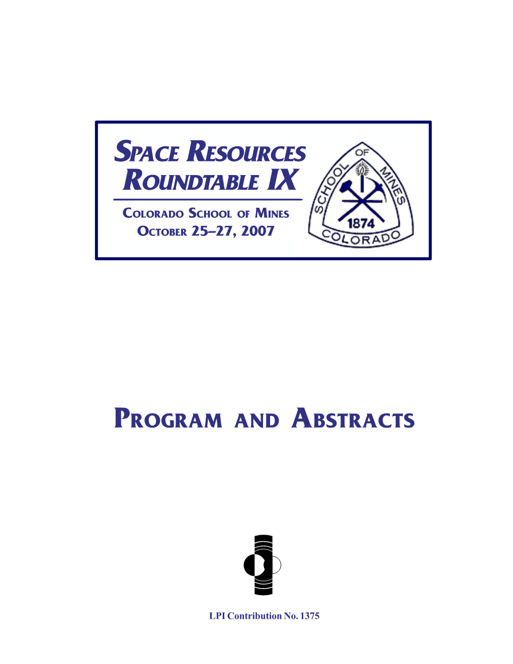 Space Resources Roundtable Ix