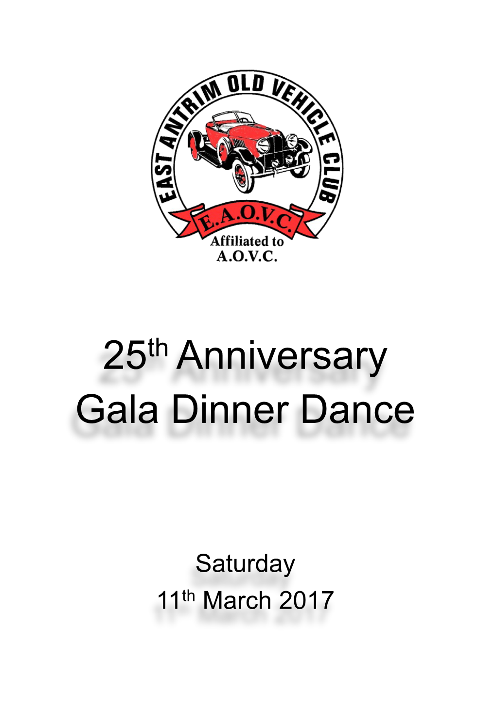 25 Anniversary Gala Dinner Dance