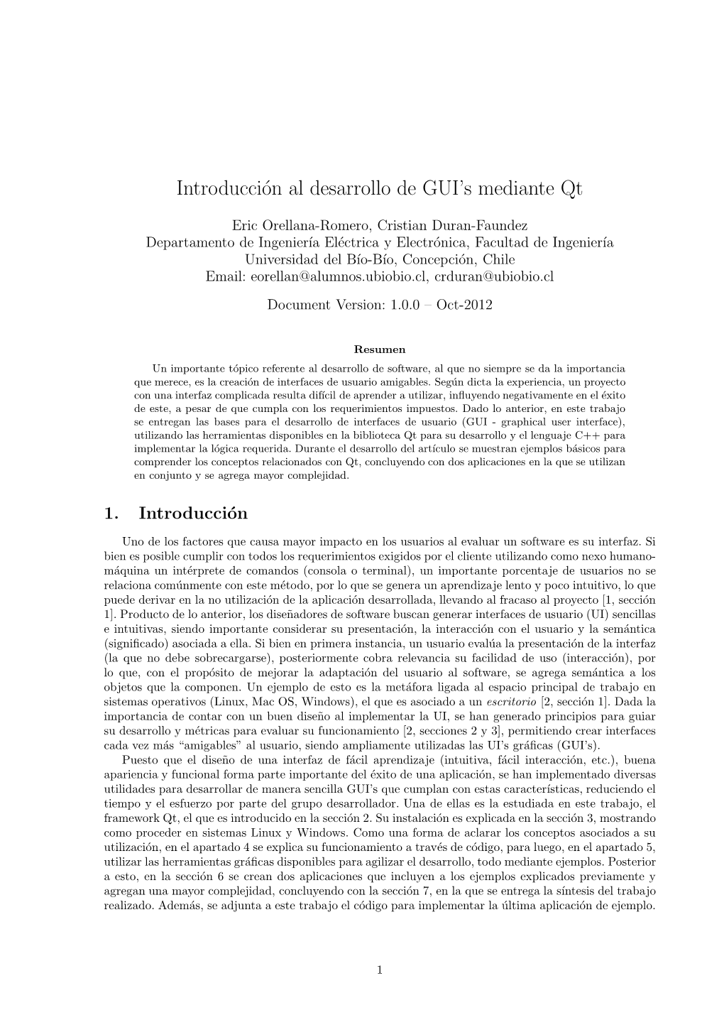 Introducción Al Desarrollo De GUI's Mediante Qt