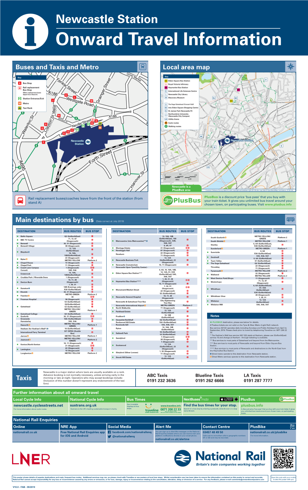Local Area Map Buses and Taxis and Metro Taxis
