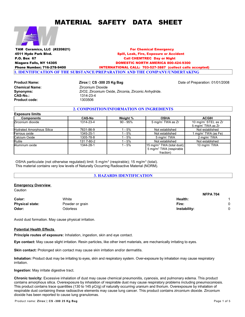 Material Safety Data Sheet s49