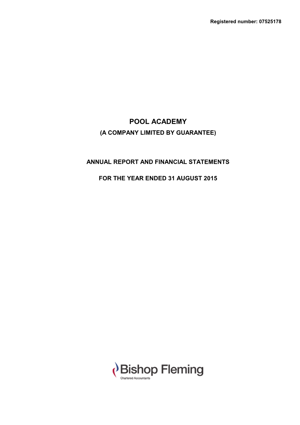 Pool Academy (A Company Limited by Guarantee)