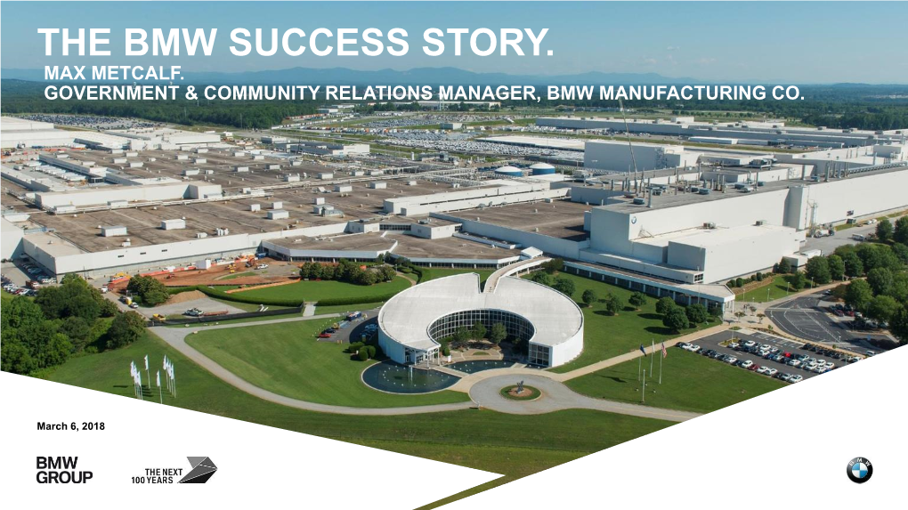 The Bmw Success Story. Max Metcalf