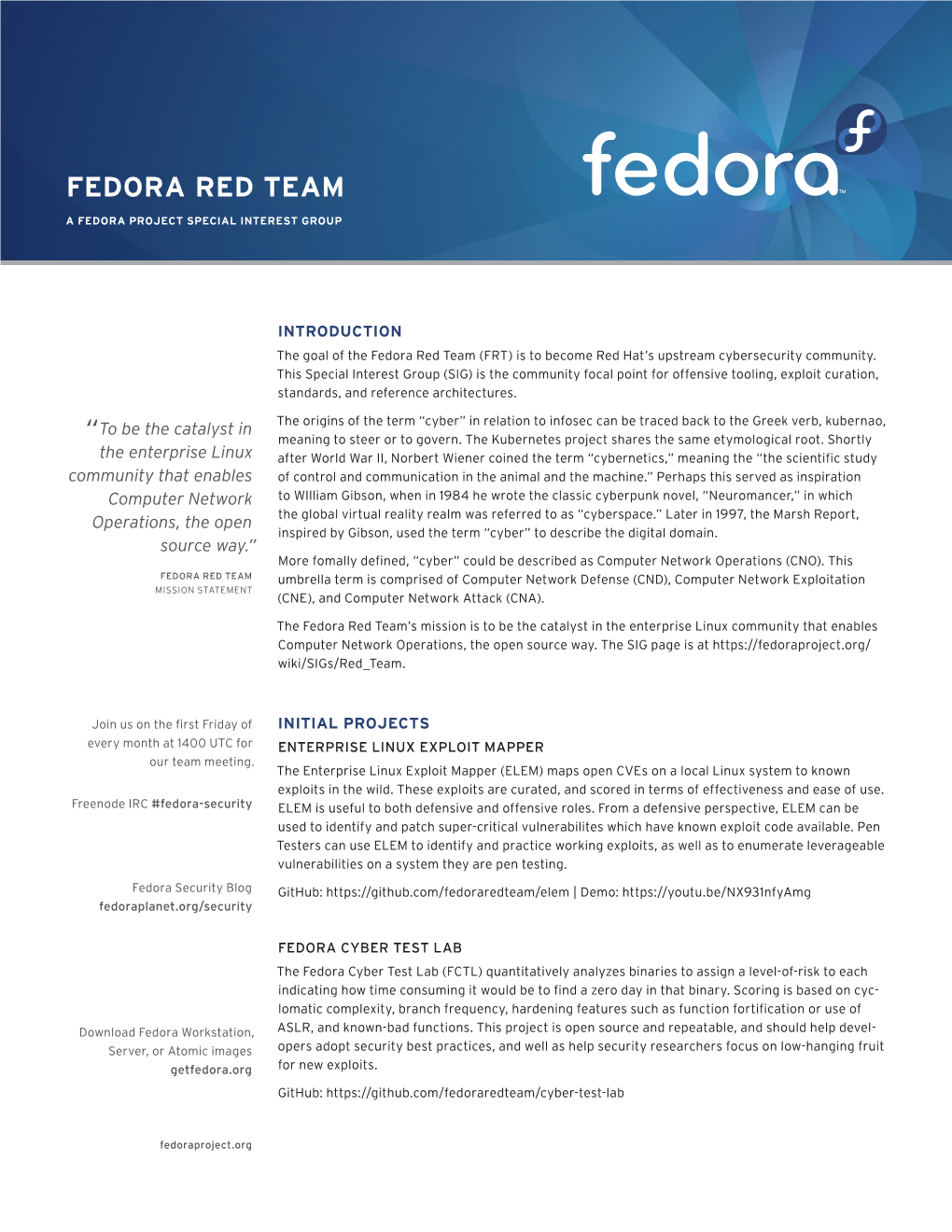 Fedora Red Team