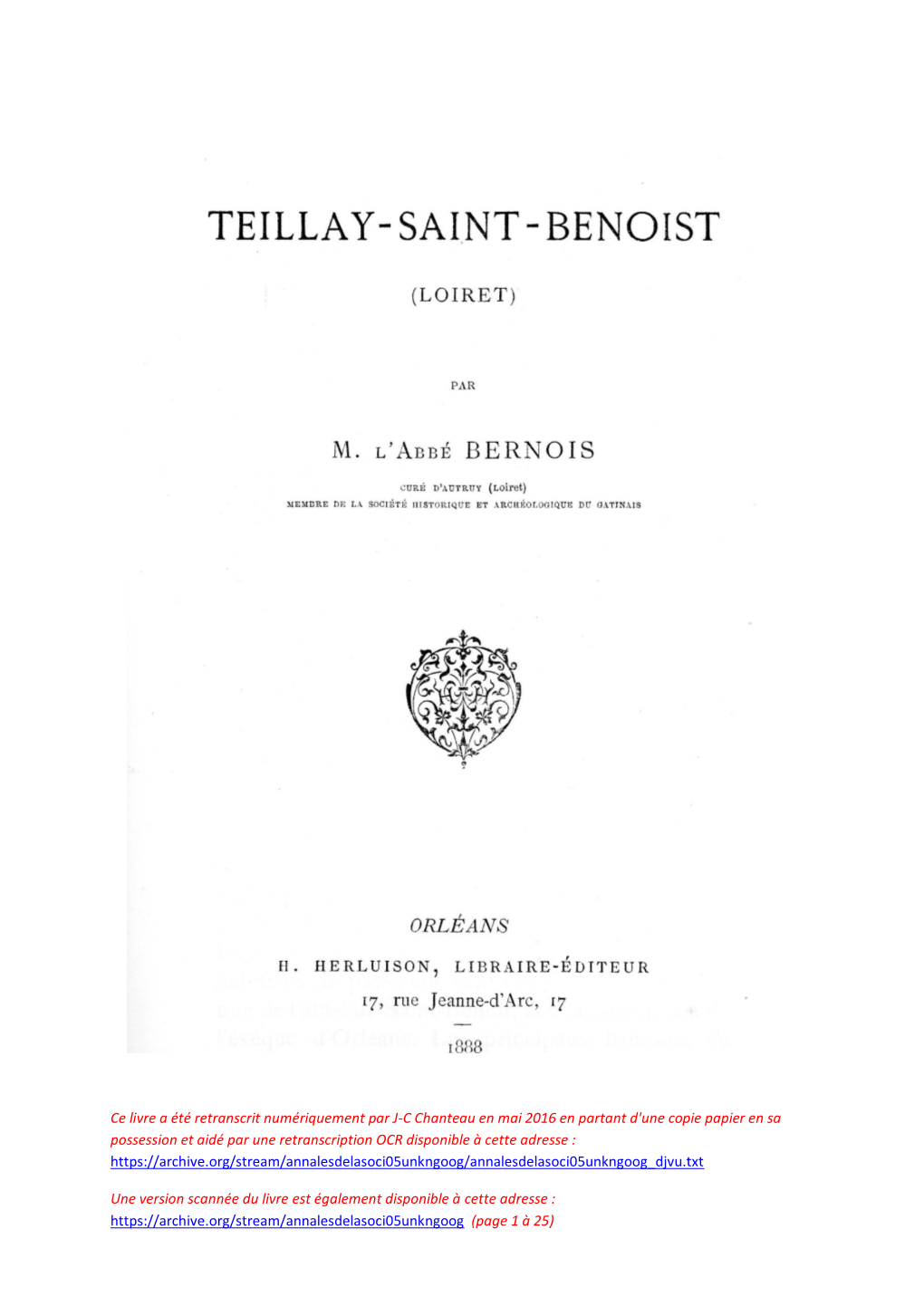 Teillay Saint Benoist