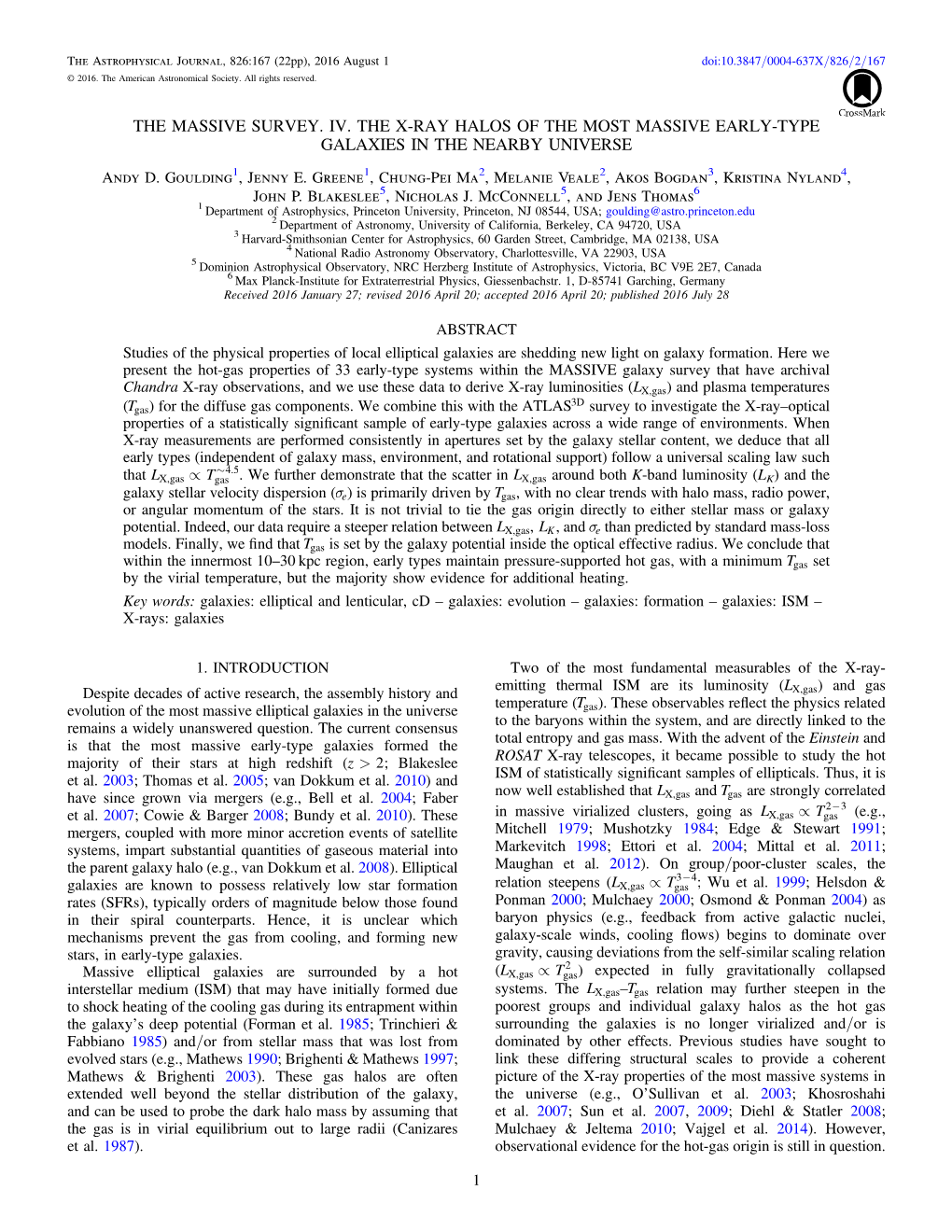 THE MASSIVE SURVEY. IV. the X-RAY HALOS of the MOST MASSIVE EARLY-TYPE GALAXIES in the NEARBY UNIVERSE Andy D