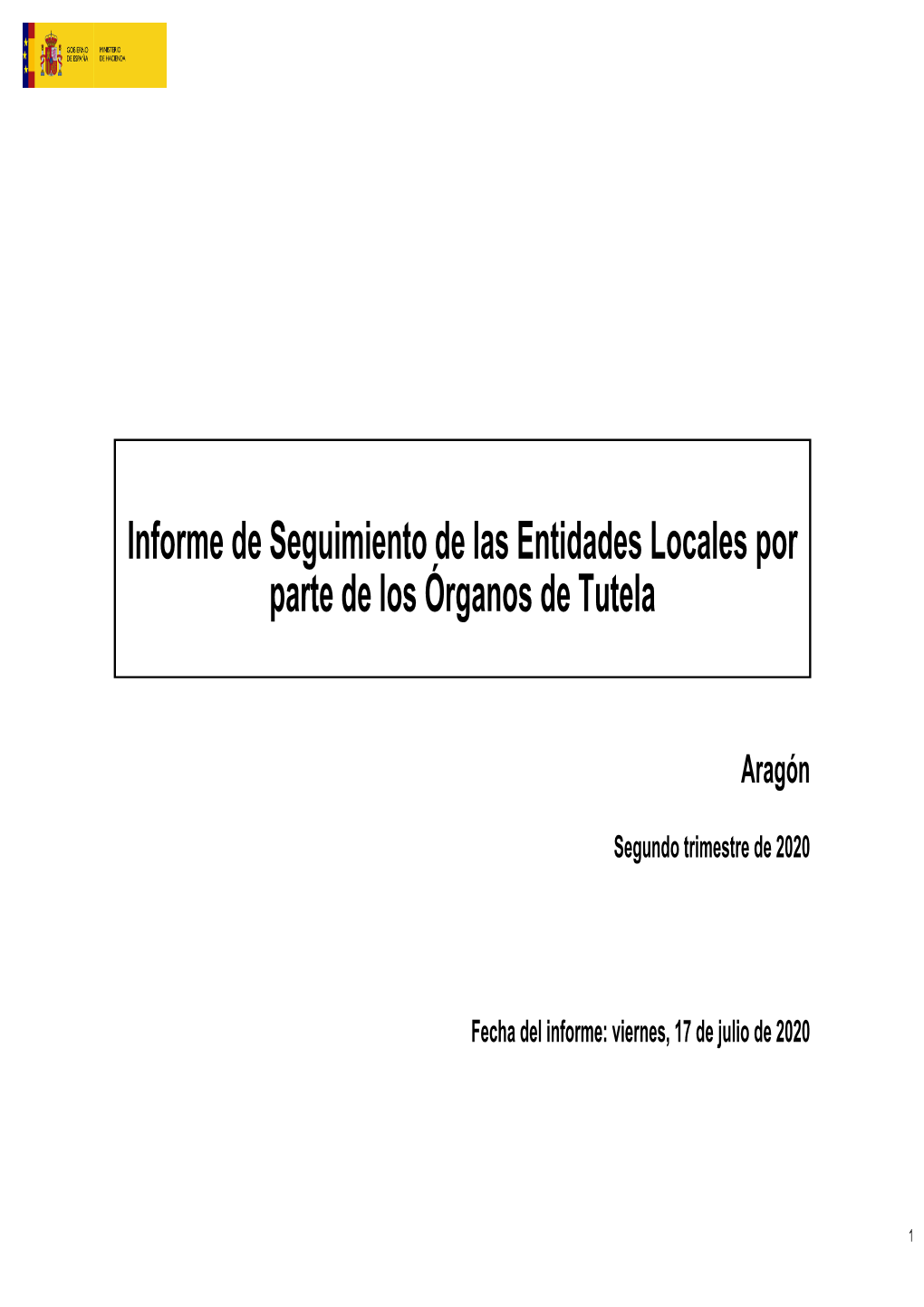 Informe De Seguimiento De Las Entidades Locales Por Parte De Los Órganos De Tutela