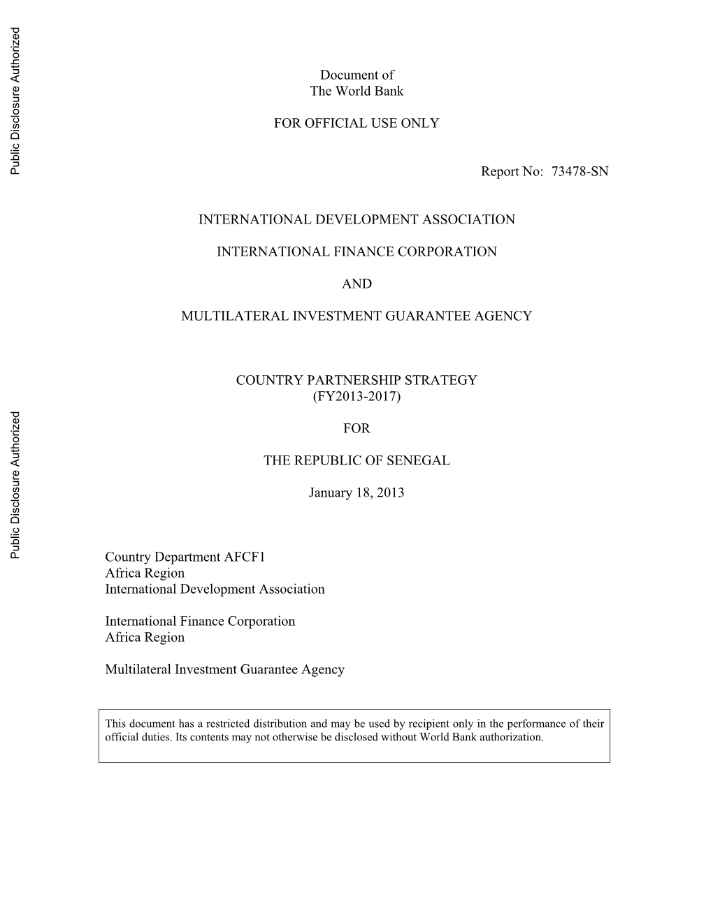 World Bank Document