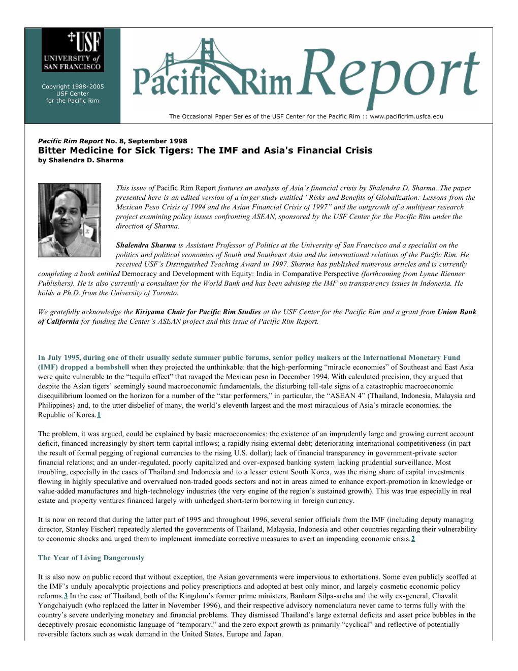 Pacific Rim Report No.8