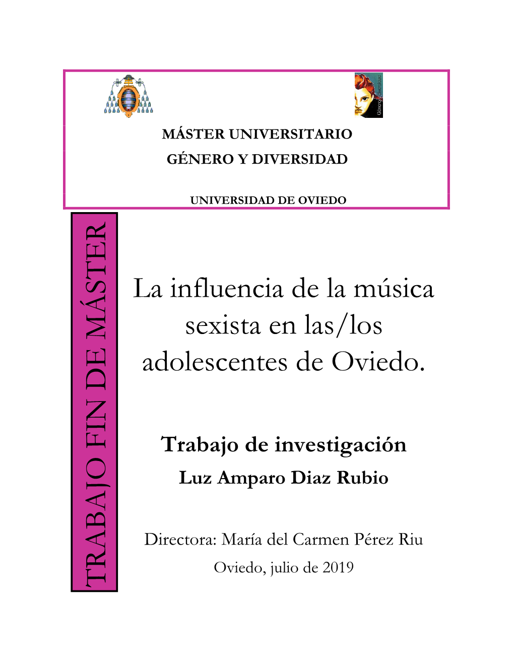 La Influencia De La Música Sexista En Las/Los Adolescentes De Oviedo