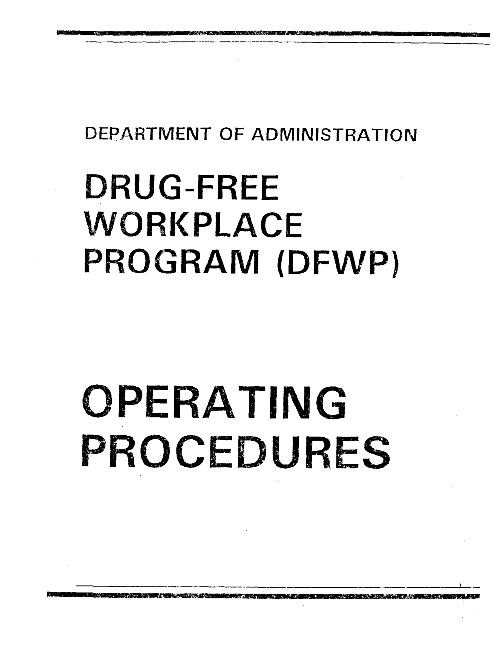 010 Drug-Free Workplace Program