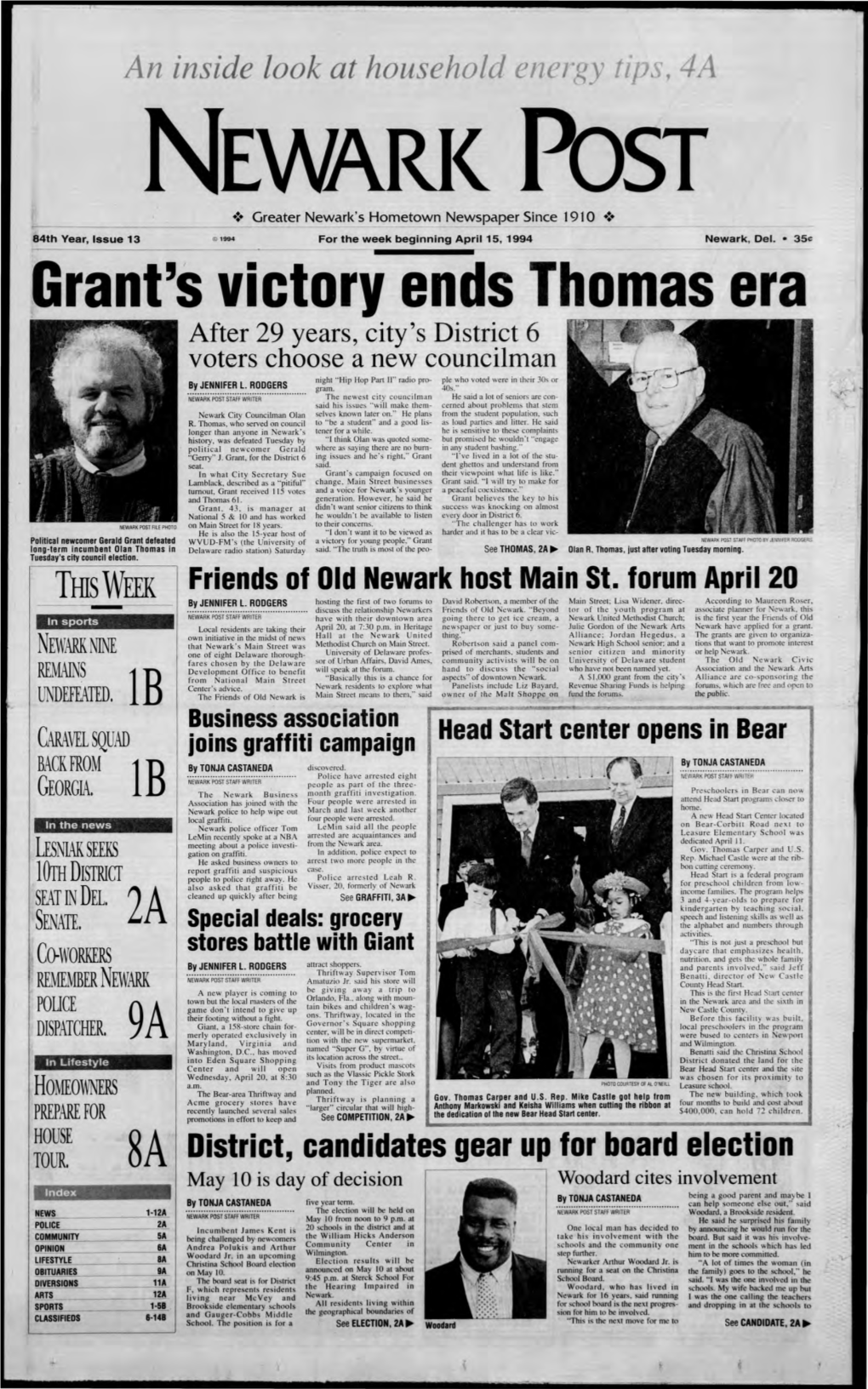 Grant's Victory Ends Thomas