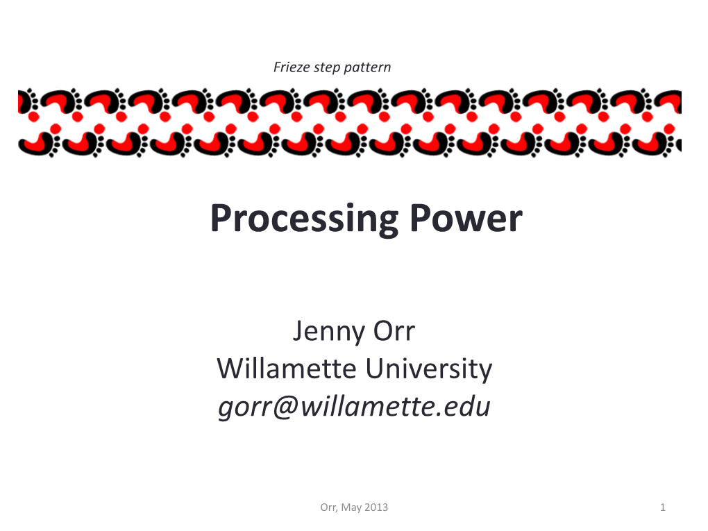 Processing Power