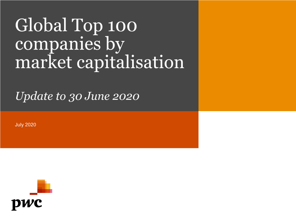 Global Top 100 Companies by Market Capitalisation