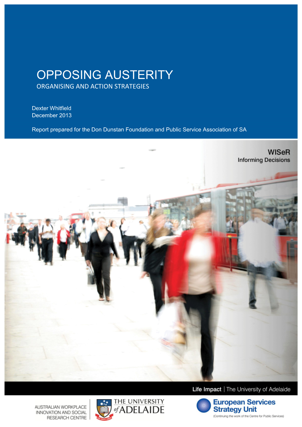 Opposing Austerity Organising and Action Strategies