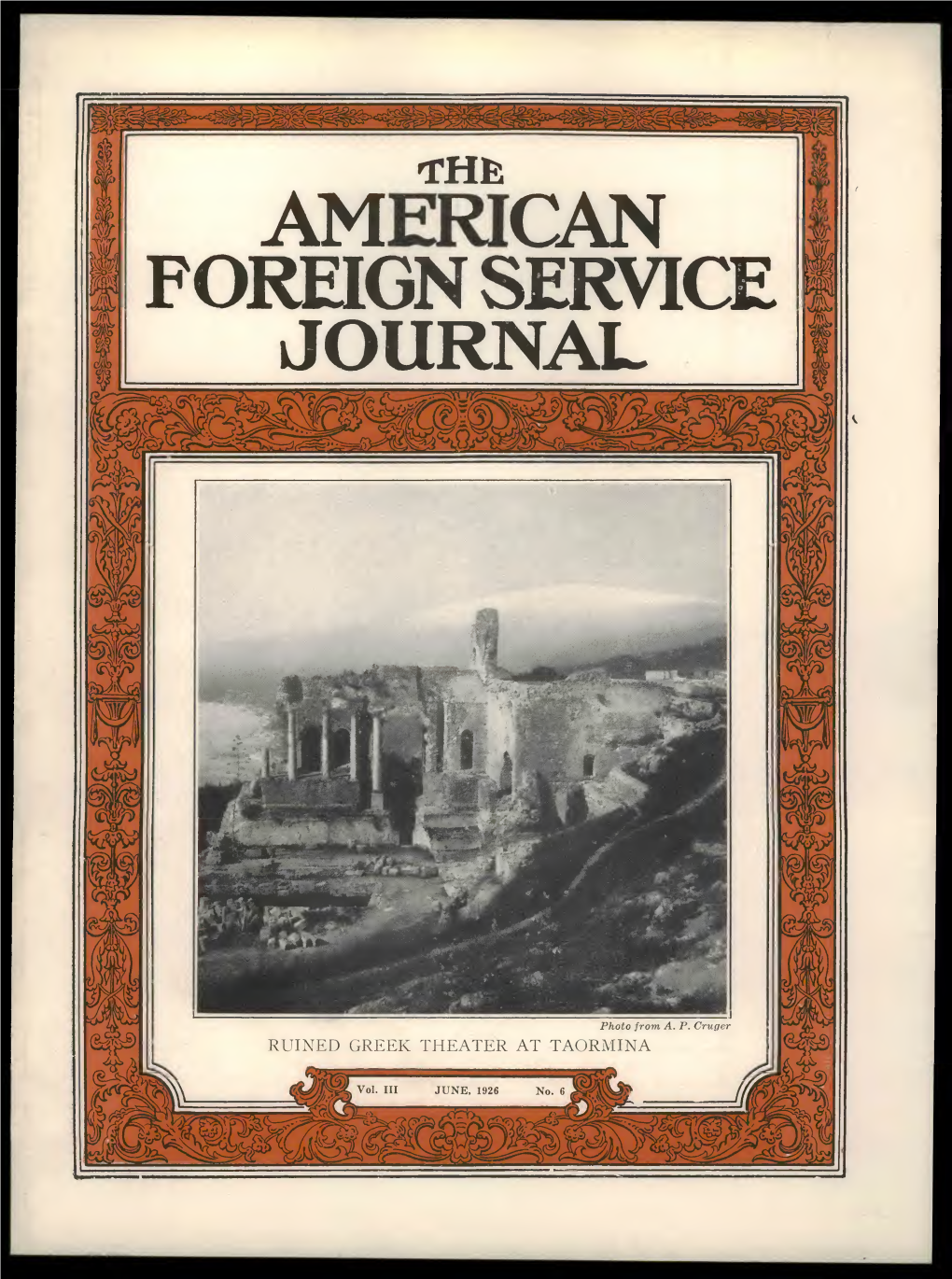 The Foreign Service Journal, June 1926