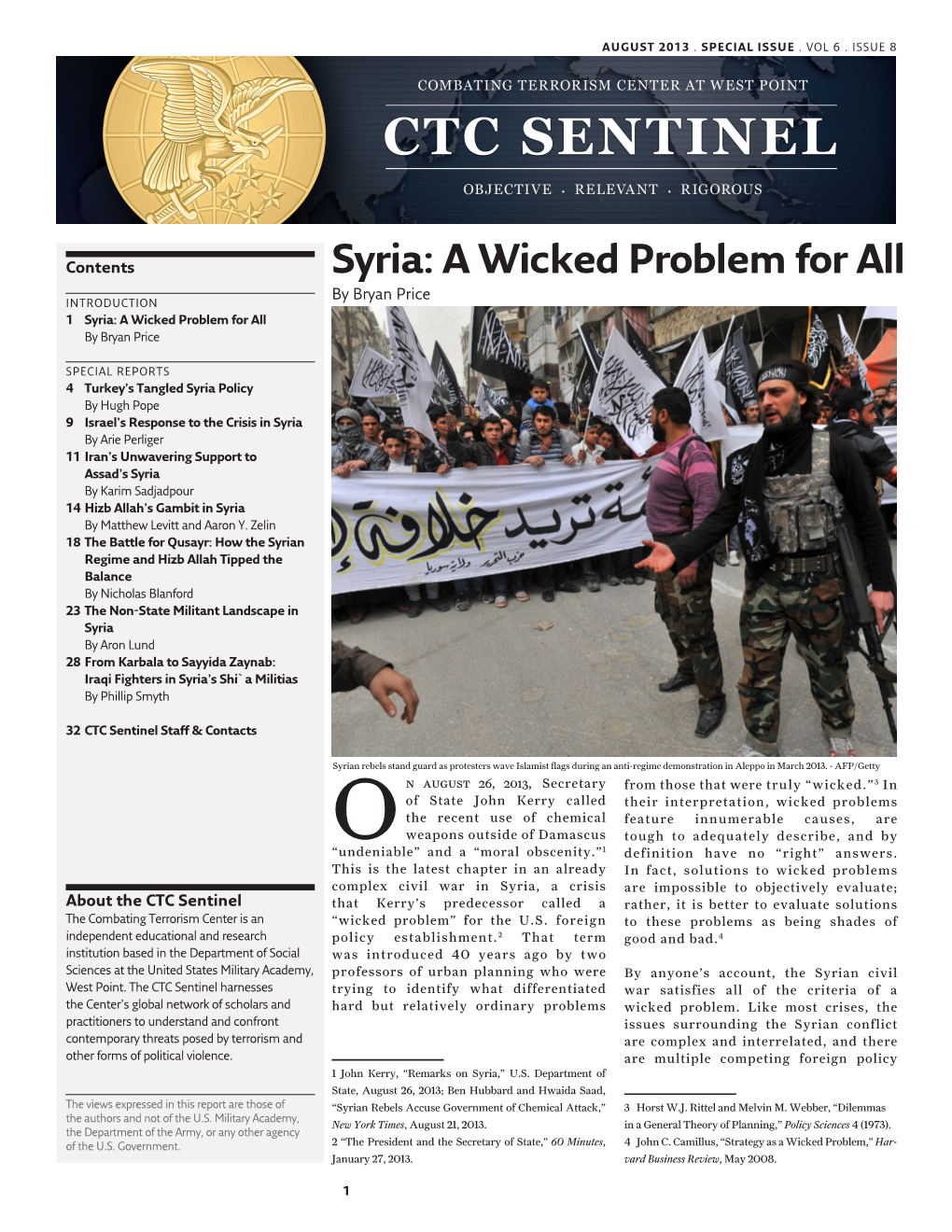 Syria: a Wicked Problem For