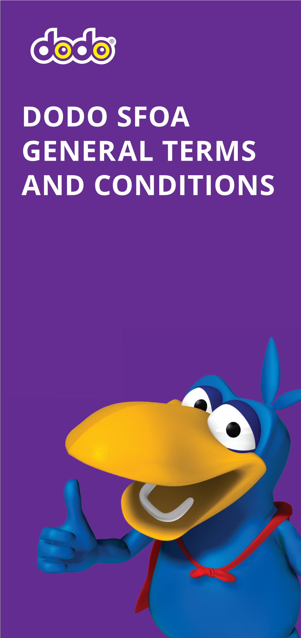 Dodo Sfoa General Terms and Conditions Index