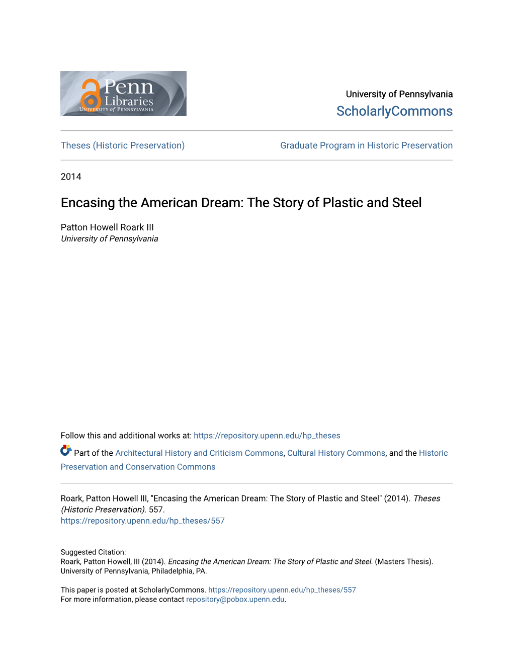 The Story of Plastic and Steel