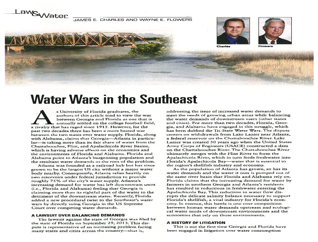 ___Water Wars in the Southeast