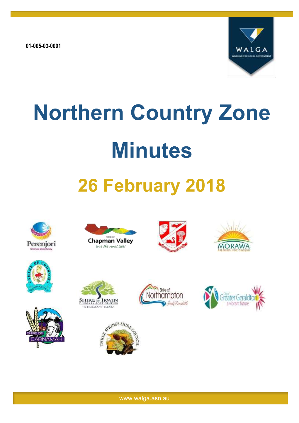 Northern Country Zone Minutes