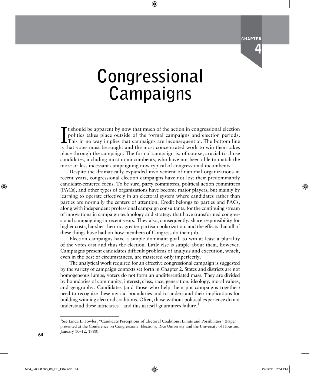 Congressional Campaigns