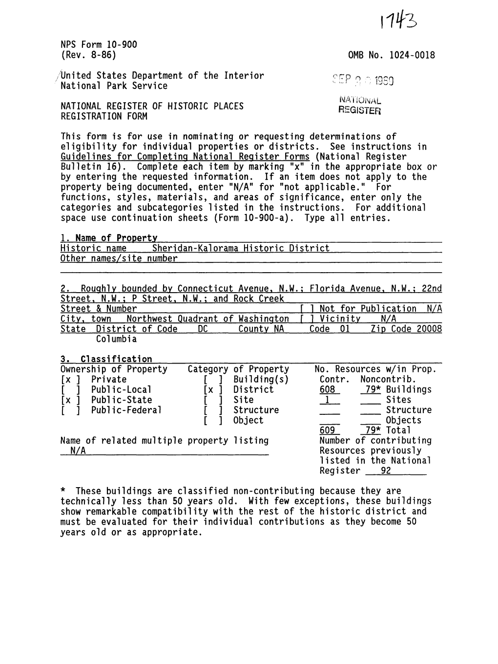 NPS Form 10-900 (Rev