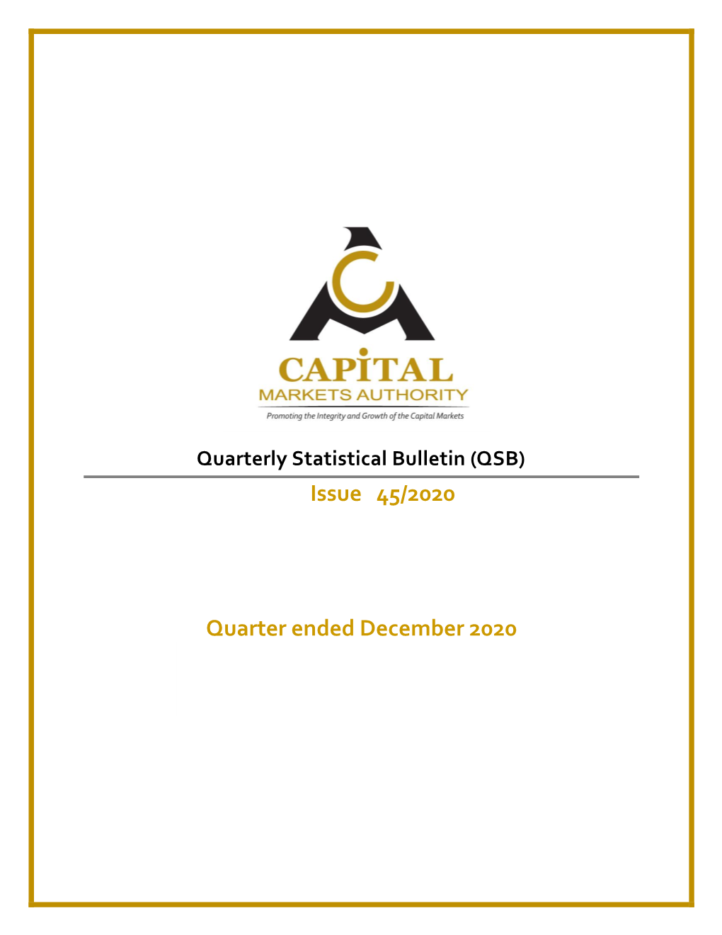 Issue 45/2020 Quarter Ended December 2020