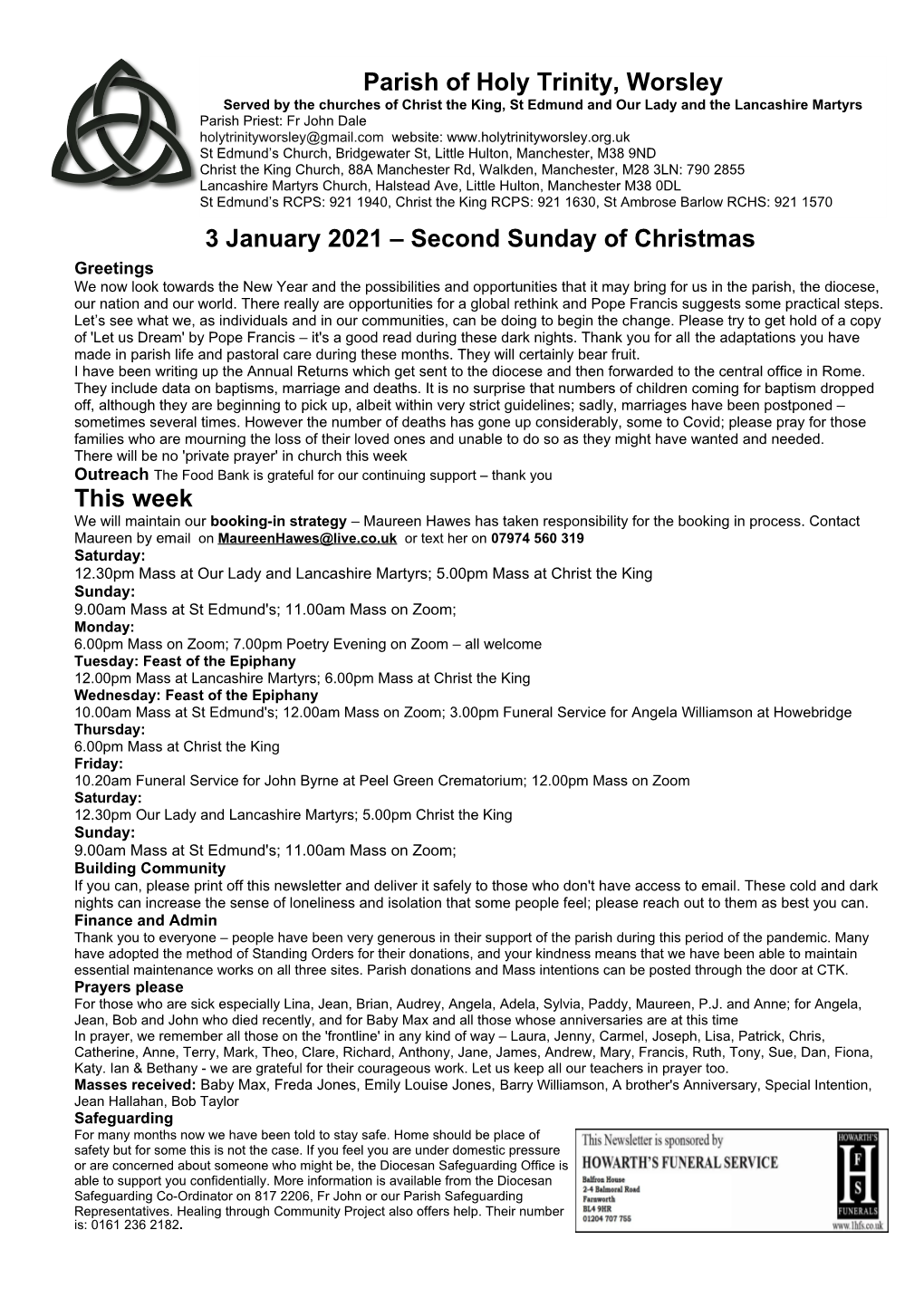 Second Sunday of Christmas This Week Parish