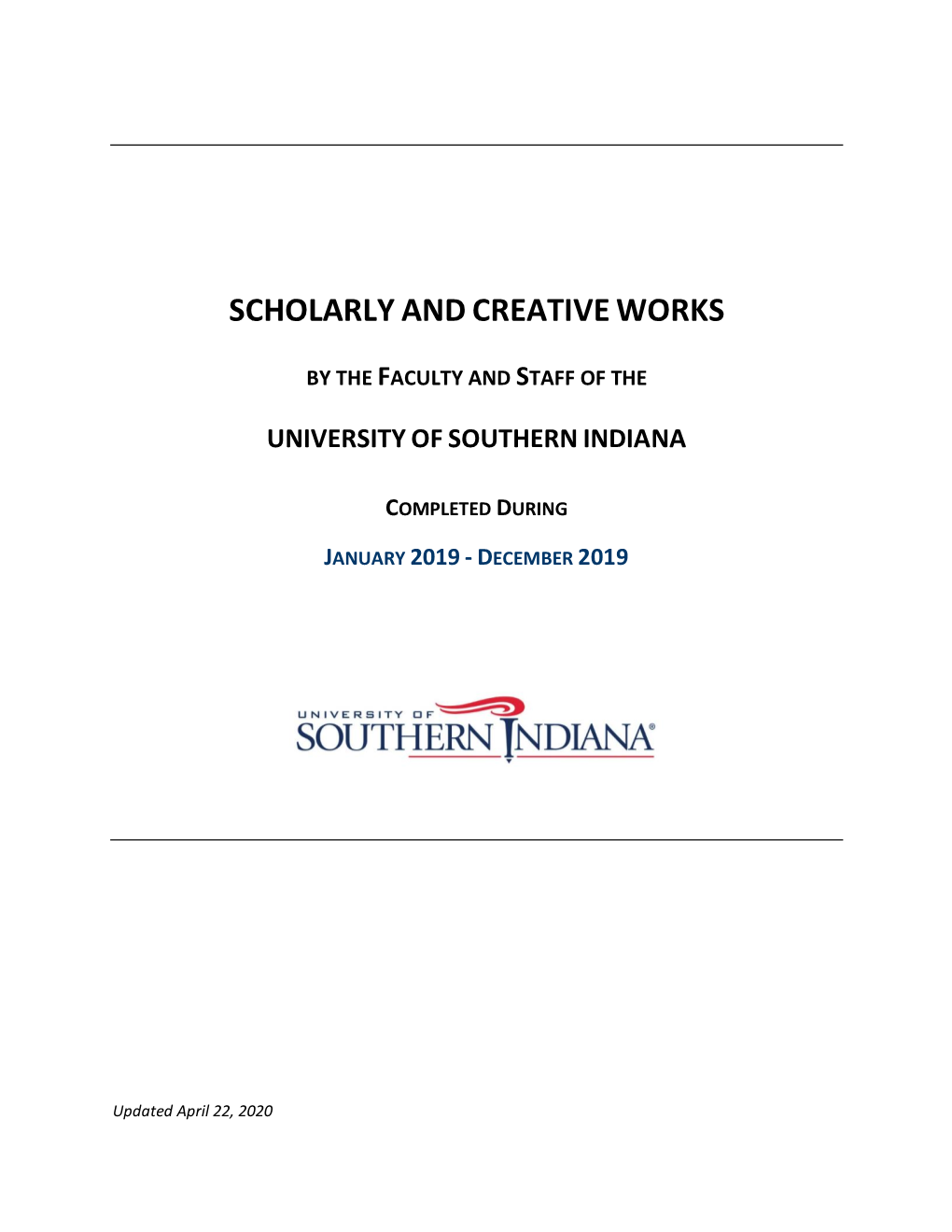 Scholarly Andcreativeworks