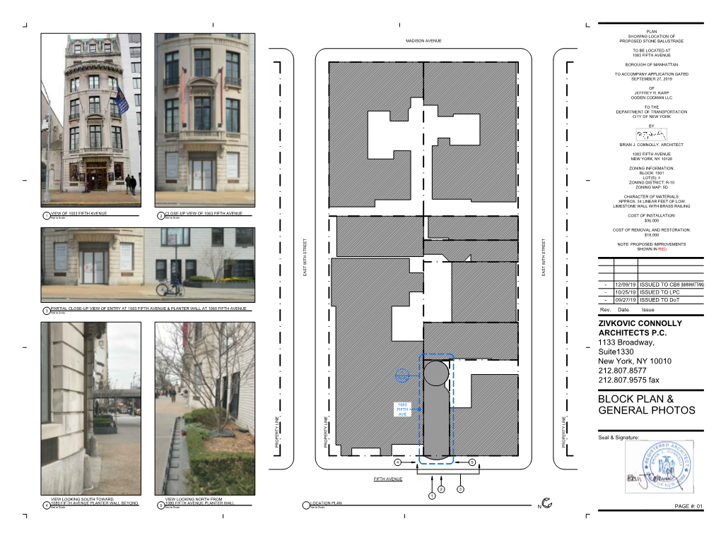 Block Plan & General Photos