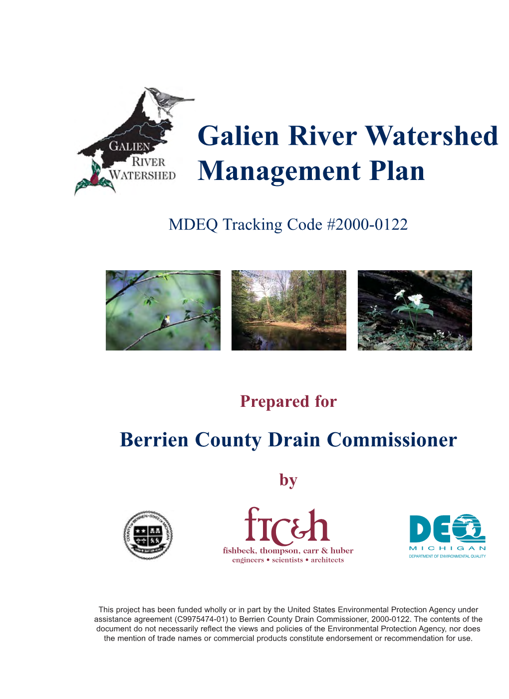 Galien River Watershed Management Plan