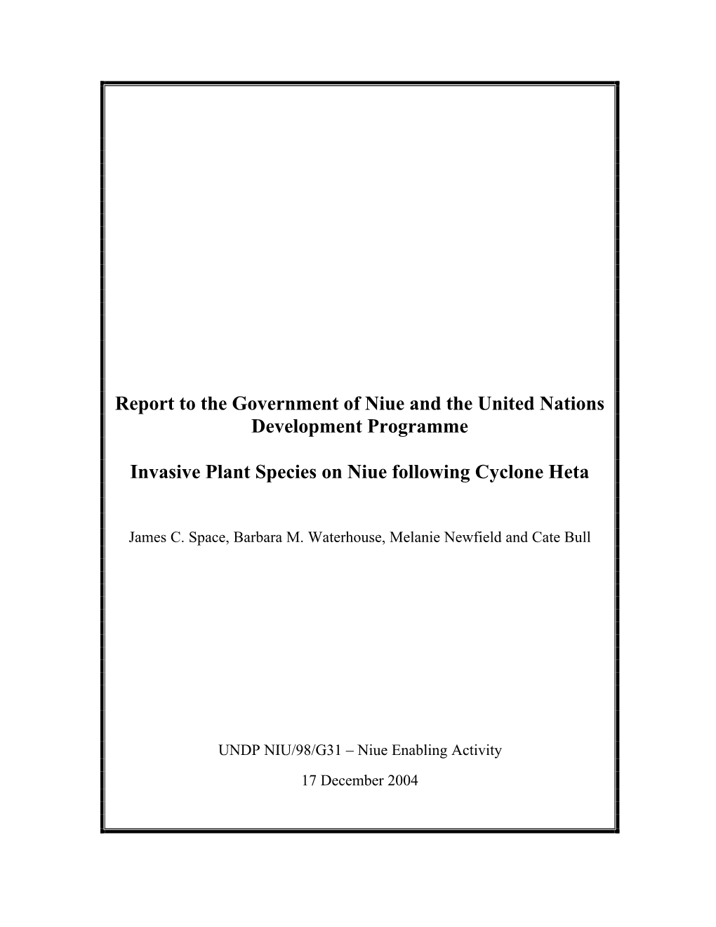 Niue and the United Nations Development Programme