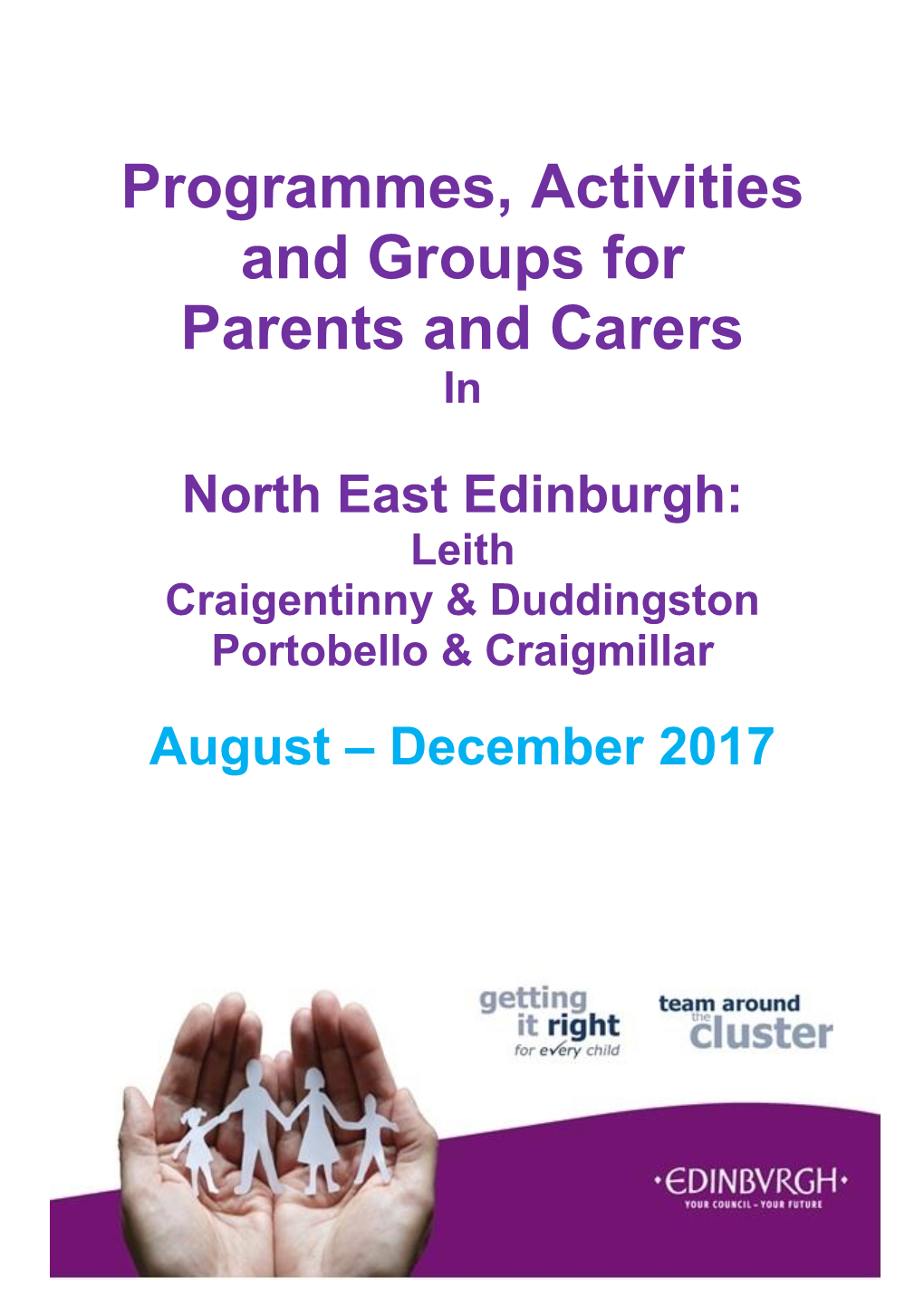 Groups & Programmes for Parents and Carers