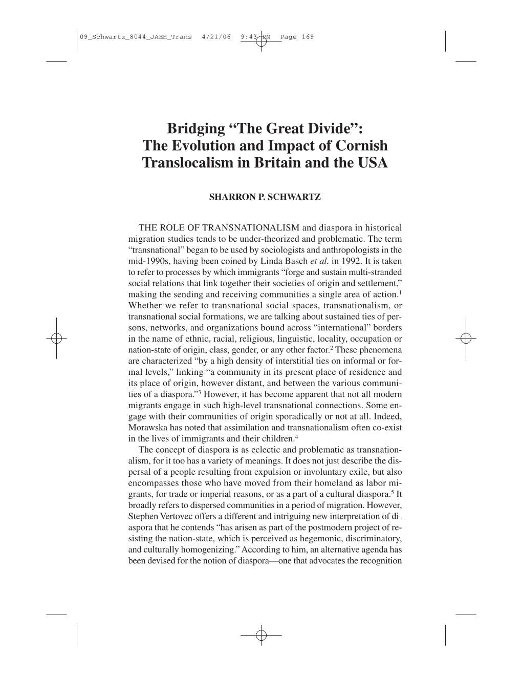 The Evolution and Impact of Cornish Translocalism in Britain and the USA