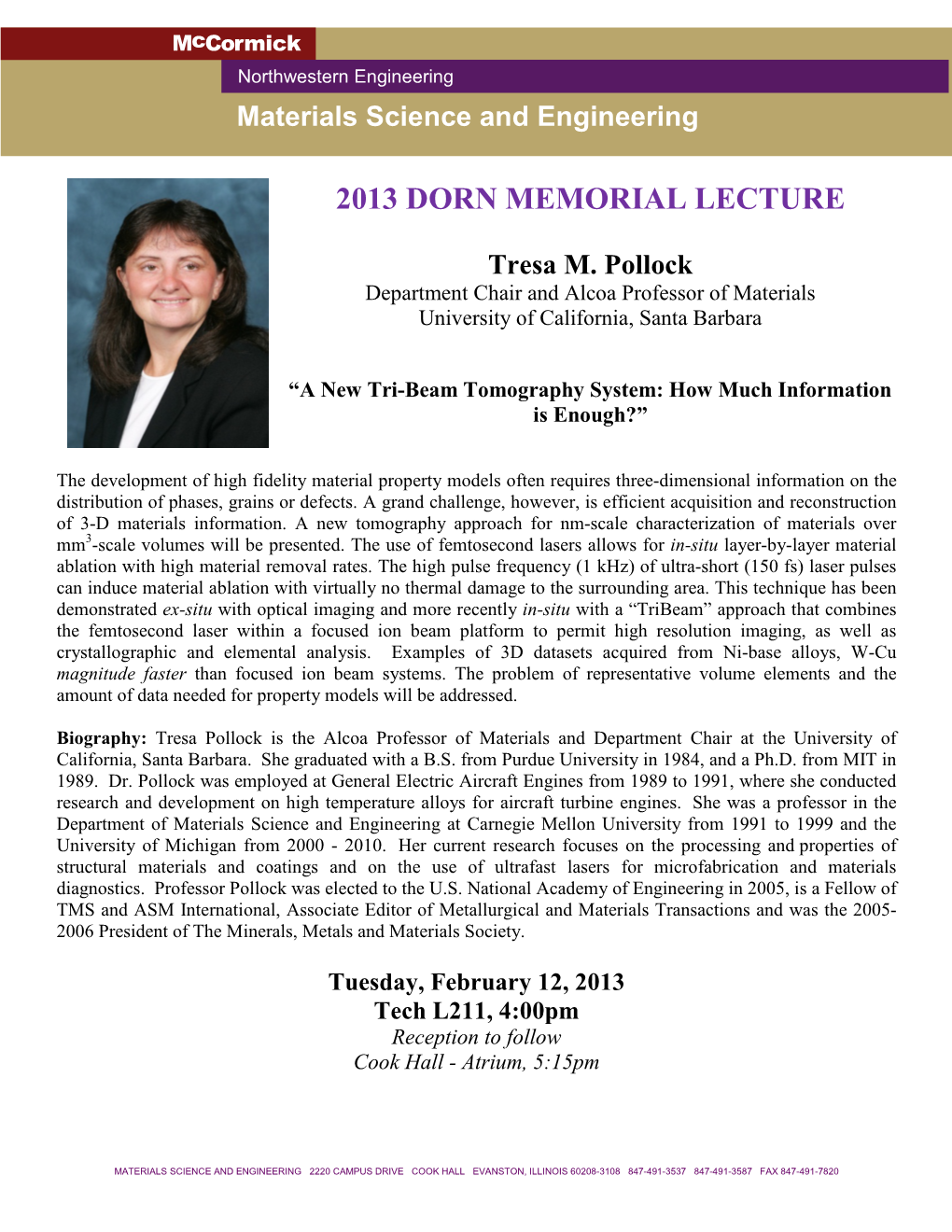 2013 Dorn Memorial Lecture