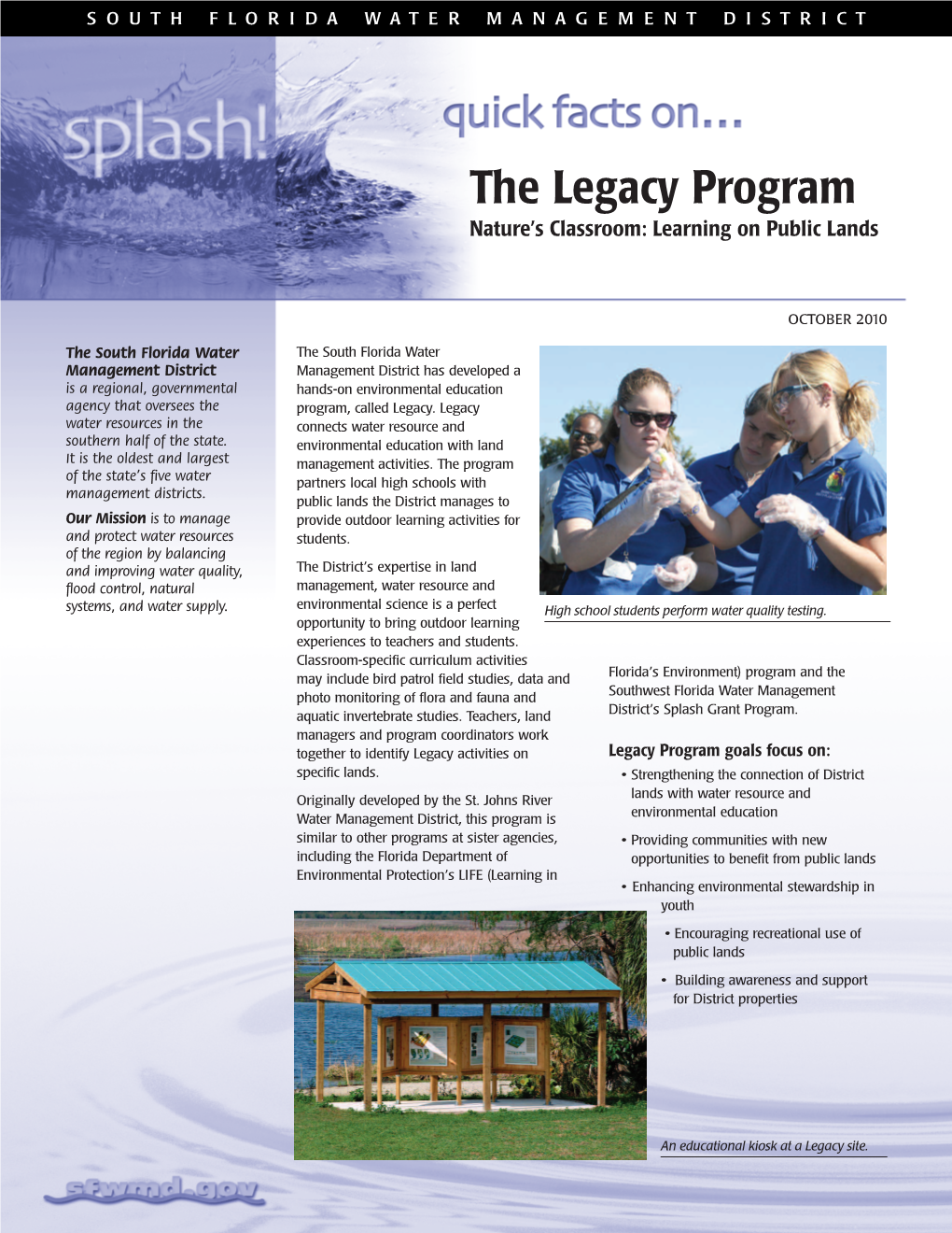 Quick Facts on the Legacy Program