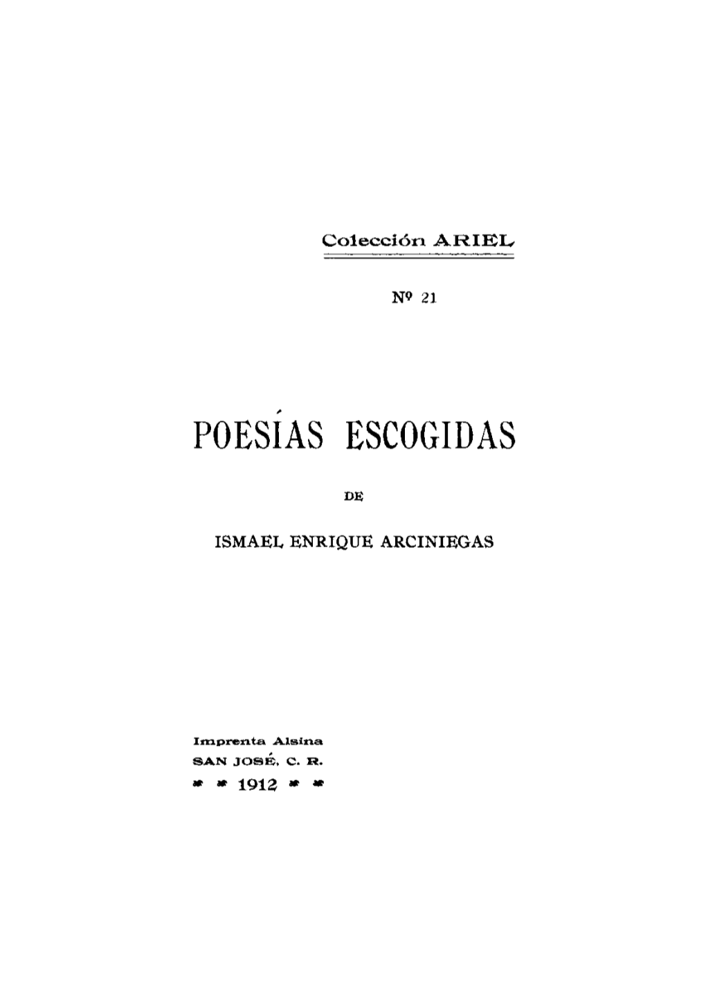 Poesías Escogidas