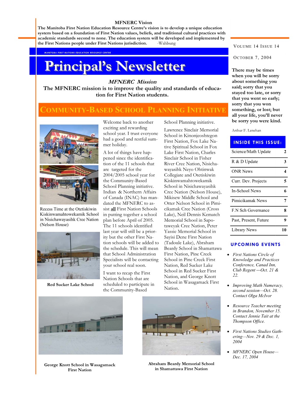 Principals Newsletter-#14
