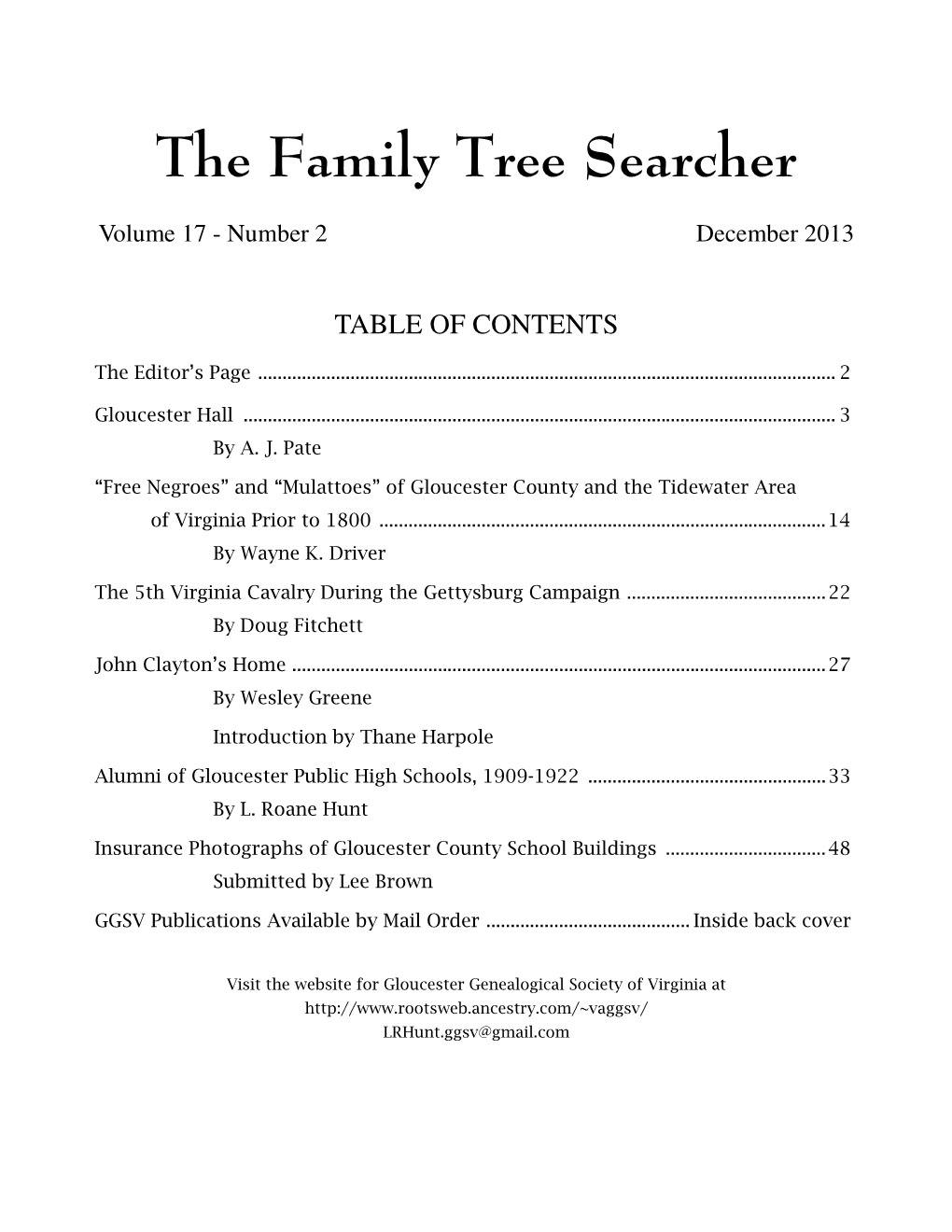 The Family Tree Searcher