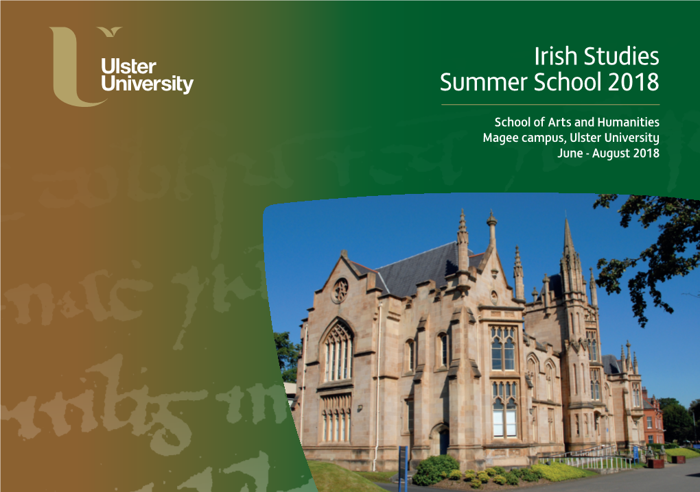 Irish Studies Summer School 2018