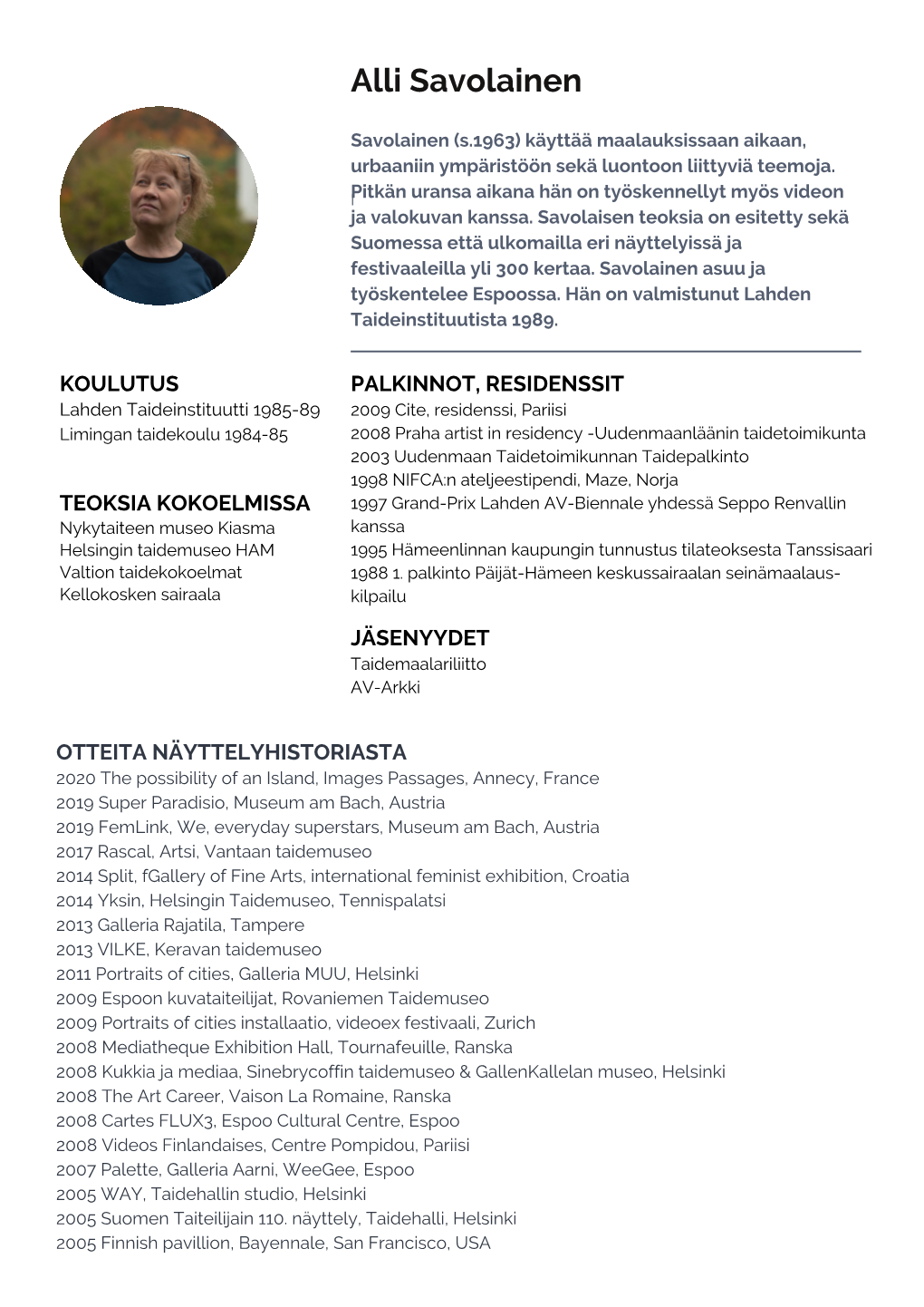 Alli Savolainen CV.Pdf