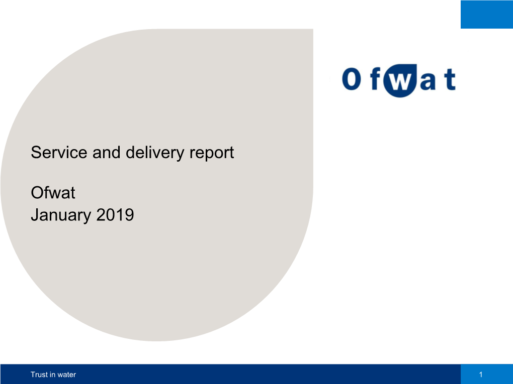 Service Delivery Report 2017/2018