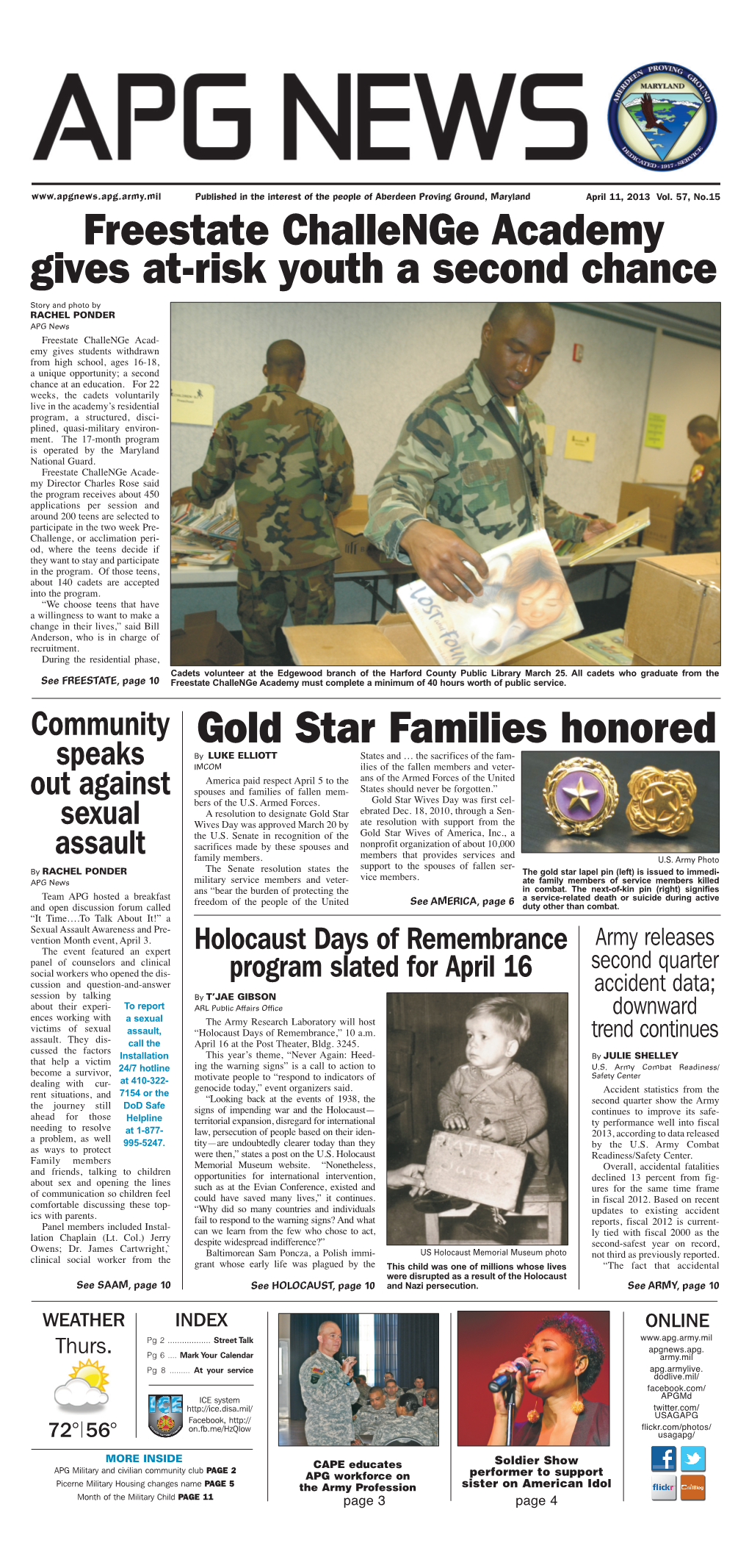 Freestate Challenge Academy Gives At-Risk Youth a Second Chance Gold Star Families Honored